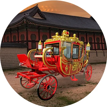Kinijos Naujasis Dizainas Arklių Vežimą Gamintojas Santuoka Vestuvių Transporto Arklių Atkreipiamas Krepšelį