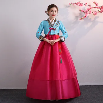 Korėjos kostiumas Hanbok Korėja veiklos kostiumas korėjos nacionalinių kostiumų šokių Liaudies Etapo Moterų korėjos kostiumas