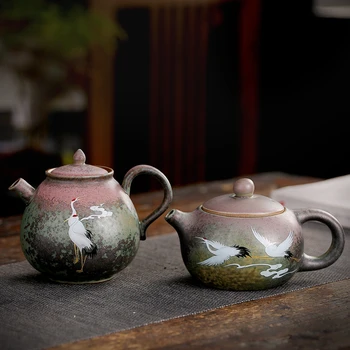 Krosnies keitimas Huan spalva Xishi puodą rupi keramikos paprasta keramikos kung fu arbatos nustatyti buitinių vieną puodą Pu 'er arbata infuser