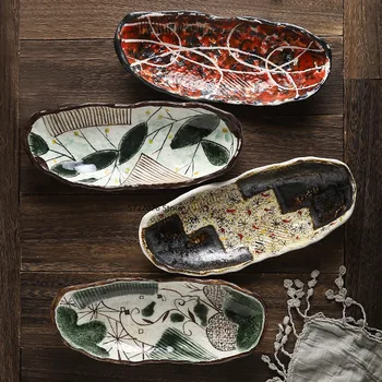Kūrybinės Keramikos Dubenėlį Japonų Stiliaus Ranka-dažytos Keramikos Indai Asmenybės Plokštė Suši Dubenį Sashimi Specialūs Indai