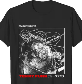 Labiausiai Legenda Imtynininkas Terry Funk Marškinėliai Classic Black Unisex S-5XL UT917