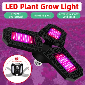 LED Deformuojamieji Augalų Augimą, Šviesa Vandeniui E27/E26 Lempa Raudona Mėlyna 2835 Žetonų Visą Spektrą Patalpų Lauko Augalų Auginimo ABS PC