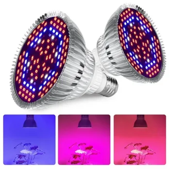 LED Fito Augti Šviesos Pilno Spektro Phytolamp E27 Augalų Lemputė E14 UV Lempa Už Šiltnamio efektą sukeliančių Gėlių Sėklos LED Hydroponic Augimo Šviesos