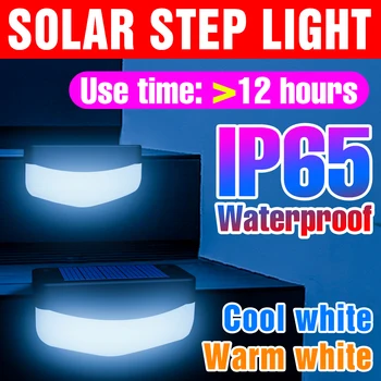 LED Saulės-Lauko Žingsnis Reflektorius Šviesos diodų (Led) Žibintai Dekoracija Kiemo Ir Sodo Vandeniui Kraštovaizdžio Šviesos Saulės energija Varomas