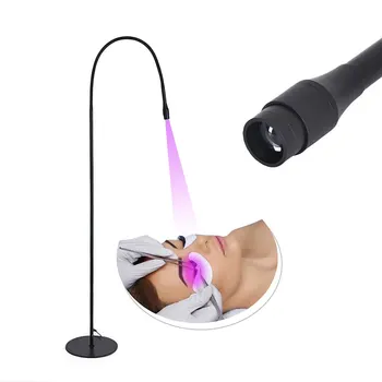 LED UV Violetinė Linija Klijų Kietėjimo Lempos Fokusavimo Blakstienų Pratęsimo Didelės Galios Tylus Pedalų kojinis Jungiklis Skiepyti Blakstienų Lempos