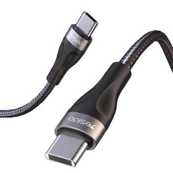 M6CA 45W 30cm Trumpas USB C su USB C Kabelio Tipas C C Tipo Greito Įkrovimo Kabelis