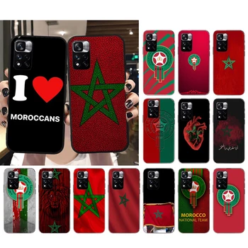 Marokas Vėliavos Telefoną Atveju Xiaomi Redmi 12 Pastaba Pro 11S 11 10 Pro 10S Pastaba 12R 12S 12 ProPlus Redmi 10 9C 12 Shell