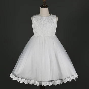 Merginos Nėrinių Suknelė naujas Naujas Stilius Mergaičių Vasaros Siuvinėjimo Drabužius Mergaitėms Gėlių Vaikų Suknelė Princesė Kostiumas Mergaitėms, Drabužiai