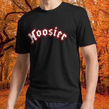 Naujas Hoosier Lenktynių Padangos Aktyvus Logotipą, vyriški Juodi Marškinėliai JAV Dydis S-5XL ilgomis rankovėmis