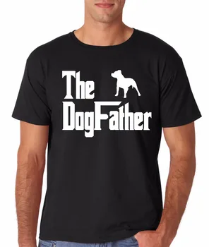 Naujas Karštą Vasaros Laisvalaikio T-Shirt Spausdinimas Trumparankoviai Spausdinti Raidžių Dogfather Pitbull Juokingi Pet Tee Dovanų Idėjos Marškinėliai
