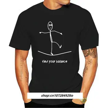 Naujas Rasti Savo Balansą Stick Pav Tee Balansavimo Grafinis T-Shirt Madinga Streetwear Tee Marškinėliai