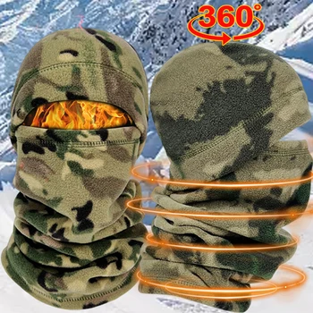 Naujas Žiemos Šiltas Karinės Camo Camo Armijos Variklio Dangčio Skrybėlės Dviratį Dviračiu Veikia Bėgiojimas, Slidinėjimas Skrybėlę Vyrų Skullies Beanies Bžūp