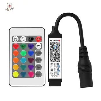 Naujoviškas Mini Bluetooth Valdytojas LED Šviesos Juostelės Metu Įjungti Keli Muzikos Režimą RGB Smart APP Kontrolės