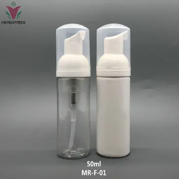Nemokamas Pristatymas 200pcs/daug 50ml NAMINIŲ aišku, balta muilo putų dozatorius siurblys plastikinis buteliukas 50ml putų butelis