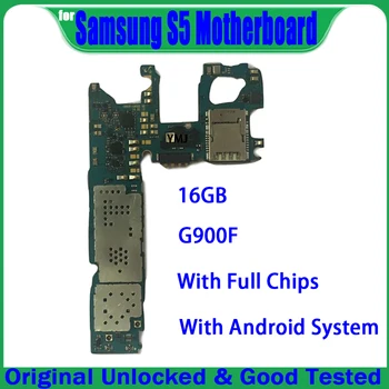 Nemokamas Pristatymas Samsung Galaxy S5 G900F 16 GB Plokštė Originalus Atrakinti Samsung G900F Logika Valdybos 100% Patikrintas Mainboard