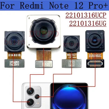 Originalaus Galinio Atgal Pagrindinė Kamera Xiaomi Redmi 12 Pastaba Pro+5G 22101316UCP, 22101316UG Priekiniai Platus vaizdo Kameros Modulis Flex Dalys