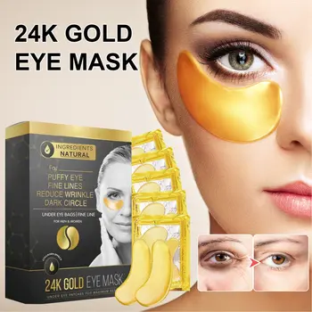 Paakių Gelis Dėmės Pagal Akių Kaukę Sugriežtinti Odą 24K Aukso Eye Mask Greito Poveikio Drėkinamasis Grožio Salonas Moterims
