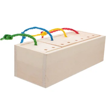 Pavadinimas anglų kalba: Dėžutė Žiurkėno Maitinimosi Žaislas Darbalaukio Žaislai Paukščių Galvosūkiai Blokuoti Žaislai Žiurkėno Snuffle Žaidimas Paukščių Kojos Žaislai Papūga