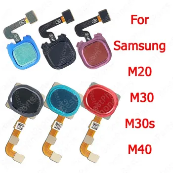 Pirštų Atspaudų Jutiklis Flex Kabelis Samsung Galaxy M20 M30 M30s M40 Naujas Pirštu Spausdinti Skaitytuvas Pakeitimo Atsarginės Dalys