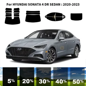 Pjaustytuose nanoceramics automobilių UV Lango Atspalvis, Rinkinys, Automobilių Langų Plėvelės HYUNDAI SONATA 4 DR SEDANAS 2020-2023
