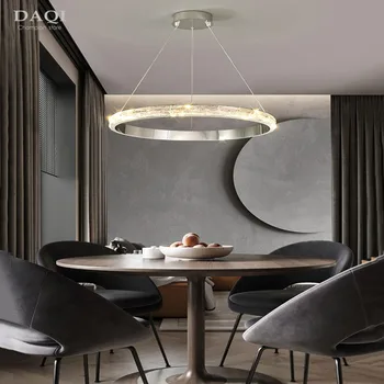 Prabanga ir minimalistinis miegamasis LED kristalų liustra kambarį apšvietimo kristalų lempos viešbutis vidaus apdaila, namo liustra