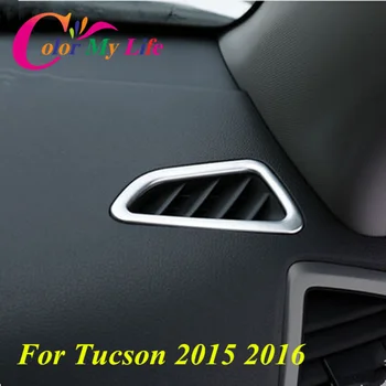 Priekinės Oro Angos Apdaila Lipdukas Oro Ventiliacijos Angos Dangtelį Lipdukai Atveju, Hyundai Naujų Tucson 2014 2015 2016 2017 2018 Automobilių Reikmenys