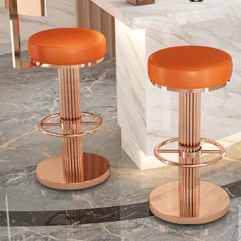 Priėmimo Dizaino Aukštos Virtuvės Kėdės Valgomojo Kėdės Aukščio Pasukama Baro Kėdės Aksomo Kėdės Dizaineris Silla De Baro Baldai HY