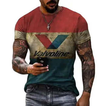 Retro Stiliaus vyriški Vasaros marškinėliai 3D Spausdinimo trumparankoviai Didelis Dydis Mados Siūlėmis Modelis Negabaritinių Marškinėliai Vyrams Viršūnės