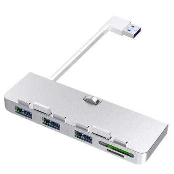 Rocketek Aliuminio Lydinio USB 3.0 Hub 3 Port Adapteris, Splitter Su SD/TF Kortelių Skaitytuvas Skirtas Imac 21.5 ir 27, PRO Plonas Unibody Kompiuteris