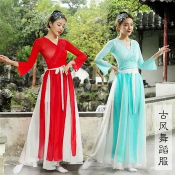 Senovės Moterys Tradicinės Kinų Hanfu Vasaros Šifono Etapo Rezultatus Kostiumai Apranga Pasakų Princesė Liaudies Šokių Suknelė