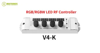 Skydance 12-24VDC 4 Rankenėlę Klavišą RGB/RGBW LED Dimmer, RF Valdytojas 4CH*4A Skaitmeninis Displėjus, Kaip RF Nuotolinio valdymo 4 Kanalų LED Juostos