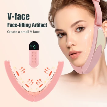 Smart V-veido, Veido kėlimo Massager Vibracija Lieknėjimo Protingas Grožio Priemones, Šildomos Stangrina Odą, Panaikinti Veido Edema