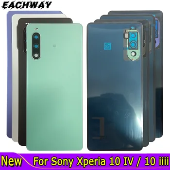 Sony Xperia 10 IV 10 iiii Atgal Baterijos Dangtelis Galinių Durų Būsto Atveju Pakaitinis Sony X10iiii Baterijos Dangtelis + Fotoaparato Objektyvą