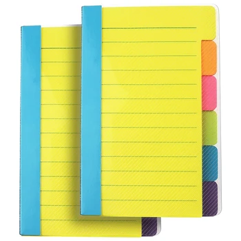 Sticky Notes Daliklis Sticky Notes Skirtukus ,Skirtukų Savarankiškai Klijuoti Iškloti šviesiomis Spalvomis Notepad, 4X6inch
