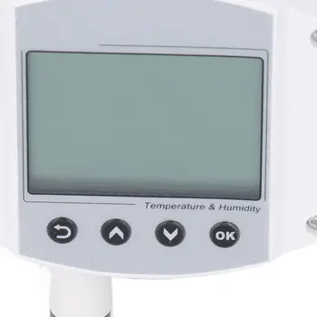 Temperatūra Drėgnumas Siųstuvas Sienos Montuojamas LCD Matuoklis Jutiklis 0~5V Analoginis MUS
