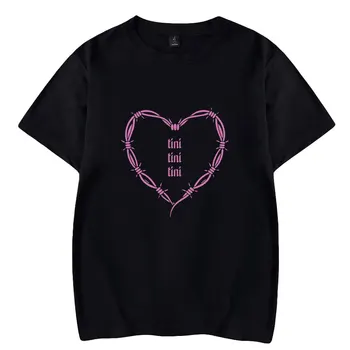 Tini Stoessel Kelionių T-shirts Tini Albumą Logotipas Merch Spausdinti Tee Unisex Mados Juokinga Atsitiktinis Trumpas Rankovės