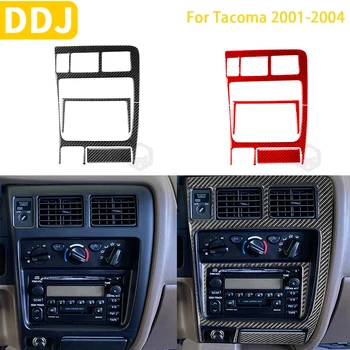Toyota Tacoma 2001 2002 2003 2004 Priedai Anglies Pluošto Automobilio Salono Konsolė Radijo CD AC Skydelio Apdaila Lipdukas