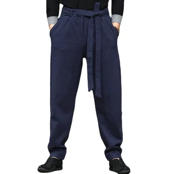 Tradicinės kinų vyrų drabužiai kung fu kelnes rytų kelnes žmogus mens tautinių drabužių rytų vyrų drabužiai V2918