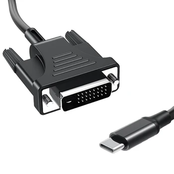 USB C-DVI Kabelis Adapteris USB 3.1 C Tipo ir DVI Vyrų 4K Suderinamas su 