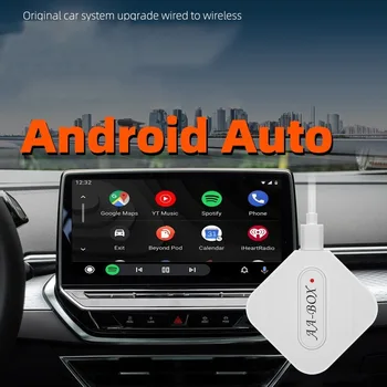 USB/Tipas-C Smart Mini AI Langelį Laidinio Belaidžio Plug and Play Automobilių Carplay Lauke Balta Smart Carplay AI Dėžutę