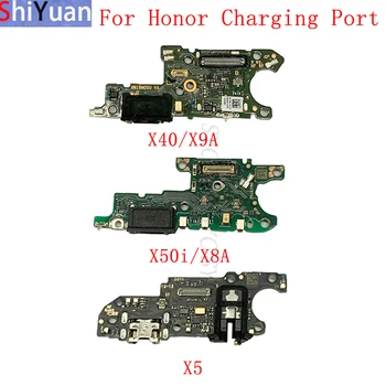 USB Įkrovimo lizdas Jungtis Valdybos Flex Kabelis Huawei Honor X40 X9A X50i X8A X5 Įkrovimo Jungtį, atsarginės Dalys
