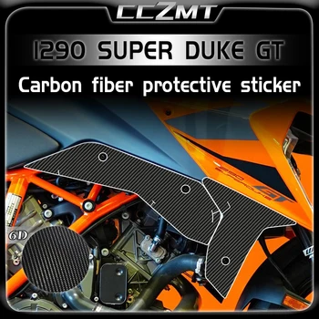 Už KTM 1290 Super Duke GT modifikuotų lipdukai 6D anglies pluošto apsauginiai lipdukai priedai