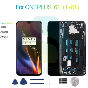 Už ONEPLUS 6T Ekrano Pakeitimas 2340*1080 A6010, A6013 1+6T LCD Touch skaitmeninis keitiklis