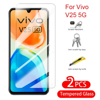 Už Vivo V25 5G V25 Pro T1x T1 Pro Screen Protector, Grūdintas Stiklas skaidrus HD Flim 9D Stiklo Vivo V25 5G V25 Pro T1x T1 Pro