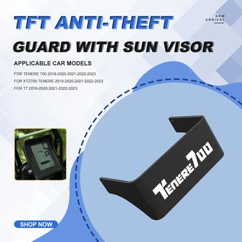 Už Yamaha TENERE 700 XTZ700 Tenere T7 2019-2021 2022 2023 TFT Anti-theft Guard Su Saulės Skydelis iš Aliuminio Motociklo Priedai