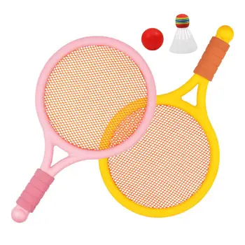 Vaikai Badmintono, Teniso Rinkinys su Kamuoliu ir Shuttlecock Raketę Tėvų Vaikas, Interaktyvus Žaislas, skirtas Pradedantiesiems Žaidėjams Paplūdimio Mokymo Berniukai