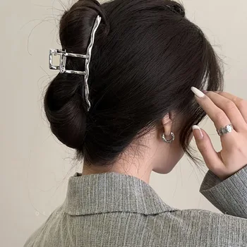 VANIKA Moteris Paprastumo Vienas Žodis Dizaino Plaukų, Nagų Mados Skalbimo Veido Plaukų Clips Merginos Metalo plaukai surišti į uodegą Įrašą Plaukų Aksesuarai