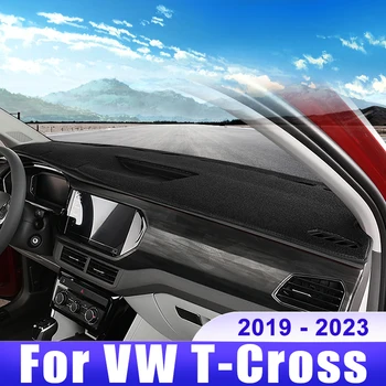 Volkswagen VW T-KIRSTI TCROSS 2019 2020 2021 2022 2023 Automobilio prietaisų Skydelio Dangtelį Brūkšnys Mat Saulė Pavėsyje, Non-slip Pad Priedai