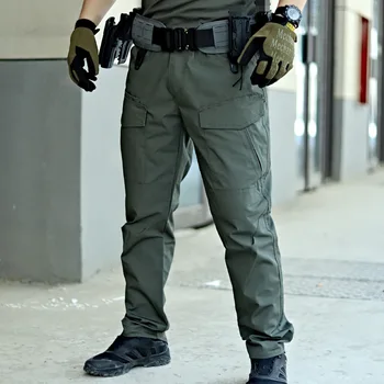 Vyras Tactical Kelnes Kvėpuojantis Multi-Pocket Vyrų Krovinių Kelnės Atsitiktinis Gatvės Pėsčiųjų Žvejybos Poilsiu Darbo Kelnės Vyras Ilgai Ziajać