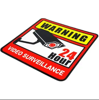 Warnning Vaizdo Stebėjimo 24 Valandas Lipdukai Namų Verslo Kamera Signalizacijos Sistemos Aplinkosaugos ¾enklelis Lango Saugą, Saugumo Atsargiai Decal